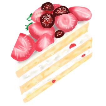 勉強中に食べてはいけない甘いものの例『ケーキ』