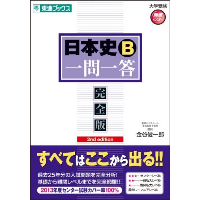 日本史B一問一答【完全版】の概要や使い方