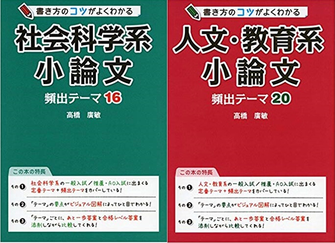 小論文のおすすめ参考書・問題集「書き方のコツがよくわかる 頻出テーマ」